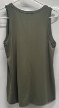 Load image into Gallery viewer, Express Womens Green Sleeveless V-Neck Stretch Pullover Tank Top Size Small
