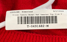 Load image into Gallery viewer, Vince Camuto Womens Red Long Sleeve Crew Neck Regular Fit Pullover Sweater Sz S
