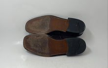 Load image into Gallery viewer, Brassboot Mens Brown Suede Slip-On Round Toe Block Heel Loafer Shoes Size 9

