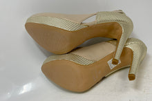 Load image into Gallery viewer, Rizzoli Womens Beige Leather Ankle Strap Stiletto Pump Heels Size EUR 38
