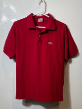 Load image into Gallery viewer, Lacoste Mens Red Short Sleeve Spread Collar Golf Polo Shirt Size 6
