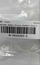 Load image into Gallery viewer, Montego Bay Club Womens Bronze Embellished Wedge Heel Thong Sandals Size 9
