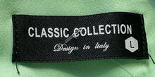 Load image into Gallery viewer, Classic Collection Italy Mens Green Long Sleeve Collared Button-Up Shirt Size L
