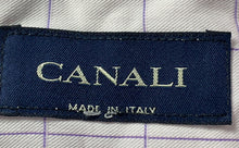 Load image into Gallery viewer, Canali Mens Pink Plaid Print Long Sleeve Collared Dress Shirt Size 15 3/4 40
