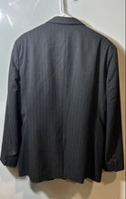 Load image into Gallery viewer, Banana Republic Mens Gray Pinstripe Notch Lapel Lined Two-Button Blazer Size 44R
