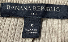 Load image into Gallery viewer, Banana Republic Womens Brown Long Sleeve Knitted Button-Up Shirt Size S
