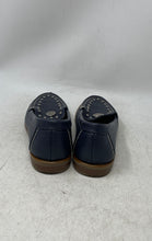 Load image into Gallery viewer, Anne Klein Womens Narde Dark Blue Studded Leather Slip-On Loafer Flats Size 9M
