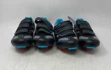 Load image into Gallery viewer, Lot Of 2 Pair Flywheel Womens Fly Fierce Black Gray Blue Cycling Shoes 36 W/Tag
