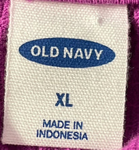 Load image into Gallery viewer, Old Navy Womens Purple Scoop Neck Flutter Short Sleeve Blouse Top Size XL
