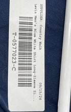 Load image into Gallery viewer, Levi's Mens Blue White Colorblock Cotton Long Sleeve Golf Polo Shirt Size XL
