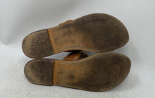 Load image into Gallery viewer, Sam Edelman Womens Germaine Brown Silver Leather Slip-On Slide Sandals Size 7.5M
