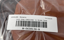Load image into Gallery viewer, Sony Model CCD-FX420 Gray 10x Zoom Handycam Camcorder In Brown Case Not Tested
