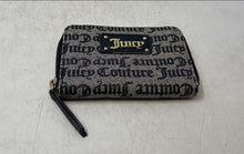 Load image into Gallery viewer, Juicy Couture Womens Gray Black Signature Print Accordion Zip-Around Wallet
