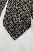 Load image into Gallery viewer, Giorgio Armani Mens Multicolor Geometric Print Silk Adjustable Long Designer Tie
