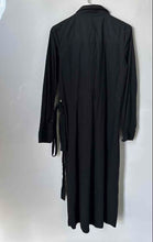 Load image into Gallery viewer, Banana Republic Womens Black Cotton Long Sleeve Collared Shirt Dress Size S
