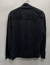 Load image into Gallery viewer, Calvin Klein Mens Black Long Sleeve Full Zip Pockets Collared Bomber Jacket Sz M
