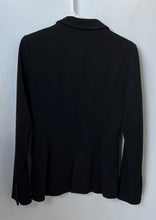 Load image into Gallery viewer, Zara Basic Womens Black Pin Striped Long Sleeve One-Button Blazer Size Small
