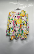 Load image into Gallery viewer, Chico's Womens Multicolor Floral Print Long Sleeve V-Neck Blouse Top Size 3
