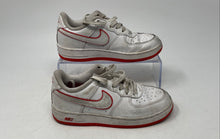 Load image into Gallery viewer, Nike Boys Force 1 Low FJ3484-101 White Red Lace-Up Sneaker Shoes Size 13C
