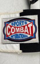 Load image into Gallery viewer, Combat Sports International Mens Black White Boxing Gloves
