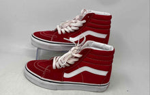 Load image into Gallery viewer, Vans Unisex Sk8-Hi 721356 Red White Lace-Up Sneaker Shoes Size M 5 W 6.5
