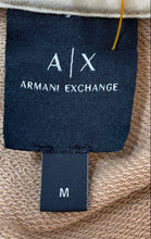Load image into Gallery viewer, Armani Exchange Mens Tan &amp; Light Brown Colorblock Cotton Pullover Hoodie Size M
