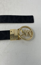 Load image into Gallery viewer, Michael Kors Womens Brown Signature Print Adjustable Buckle Reversible Belt
