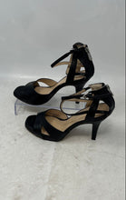 Load image into Gallery viewer, Adrienne Vittadini Womens Xtra Black Stiletto Heel Strappy Sandals Size 7M
