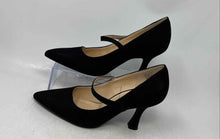 Load image into Gallery viewer, Liz Claiborne Womens Peak Black Pointed Toe Slip-On Spool Pump Heels Size 7 W
