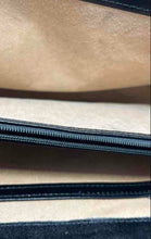 Load image into Gallery viewer, Cuero Vaca Womens Black Inner Pockets Flap Shoulder Purse
