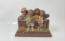 Load image into Gallery viewer, 1992 Cairn Studio Lee Sievers Mixed Doubles Hand-Painted Pecan Resin Figurine
