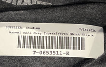 Load image into Gallery viewer, Marvel Mens Gray Crew Neck Short Sleeve Pullover T-Shirt Size Medium
