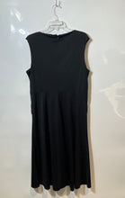 Load image into Gallery viewer, Lauren Ralph Lauren Womens Black Sleeveless Twist Front Fit &amp; Flare Dress Sz 18
