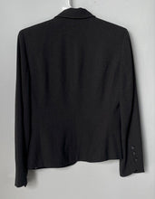 Load image into Gallery viewer, Ann Taylor Womens Dark Gray Long Sleeve Collared Three-Button Blazer Size 4P
