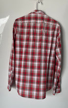 Load image into Gallery viewer, Boss Orange By Hugo Boss Mens White Red Plaid Long Sleeve Button-Up Shirt Size S
