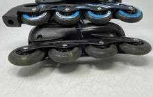 Load image into Gallery viewer, Papaison Kids Black And Blue Rollerblades Adjustable Inline Skates Size XL
