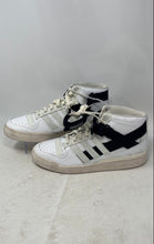 Load image into Gallery viewer, Adidas Mens Forum Mid White And Black Leather Lace-Up Sneaker Shoes Size 13

