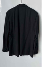 Load image into Gallery viewer, Hugo Boss Mens Black Long Sleeve Notch Lapel Single-Breasted Blazer Size L
