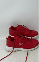 Load image into Gallery viewer, Fila Womens Ray 5RM00783-612 Red White Lace-Up Low Top Sneakers Shoes Size 8.5
