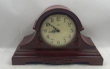 Load image into Gallery viewer, Hermle Model No. C22915-N9Q Barrister Style Brown Wooden Mantle Clock Not Tested
