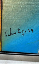 Load image into Gallery viewer, Rhythm &amp; Blues Picture Framed Expressionist Musical Canvas Painting
