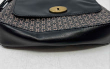 Load image into Gallery viewer, Fossil Womens Gabriella Black Monogram Leather Adjustable Strap Crossbody Bag
