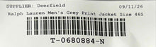 Load image into Gallery viewer, Lauren Ralph Lauren Mens Gray Printed Long Sleeve Two-Button Blazer Size 46S
