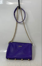 Load image into Gallery viewer, Rebecca Minkoff Womens Purple Leather Chain Strap Pockets Studded Crossbody Bag
