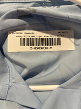 Load image into Gallery viewer, Perry Ellis Mens Light Blue Premium Slim Fit Stretch Collared Dress Shirt Size L
