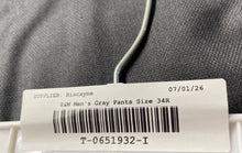 Load image into Gallery viewer, H&amp;M Mens Gray Flat Front Slash Pockets Slim Fit Straight Leg Dress Pants Sz 34R
