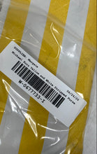 Load image into Gallery viewer, Michael Kors Womens Yellow And White Striped Leather Wristlet Wallet
