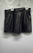 Load image into Gallery viewer, Zara Womens Black Pockets Stretch Paperbag Shorts Size Medium
