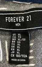 Load image into Gallery viewer, Forever 21 Mens Gray White Short Sleeve Collared Button-Up Shirt Size XL
