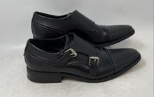 Load image into Gallery viewer, NXT Mens Black Leather Cap Toe Buckle Double Monk Strap Dress Shoes Size 8
